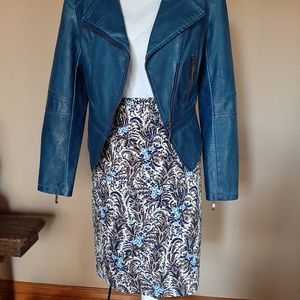 Ann Taylor Floral Print Pencil Skirt